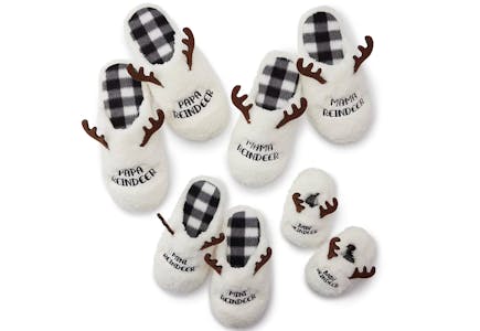 Christmas Reindeer Family Slipper Collection