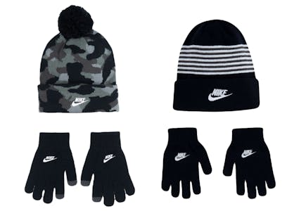 Nike Kids' Beanie Hat & Gloves Set