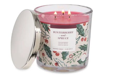 Winter Berry & Spruce Candle Jar