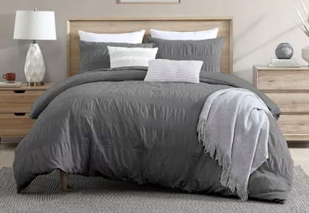 Waffle Weave Duvet Cover Set with Shams