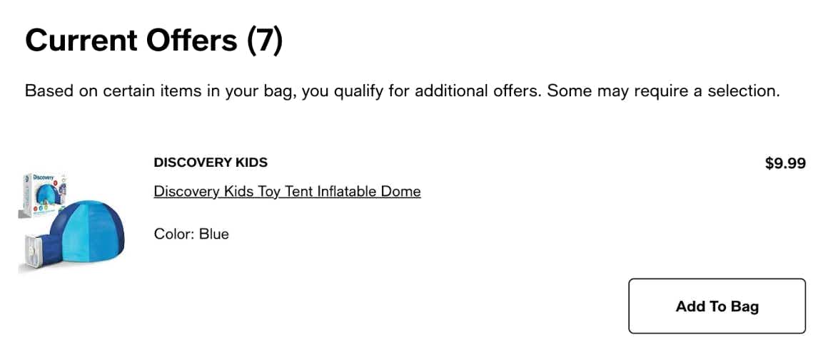 Screenshot of Macy's Current offers