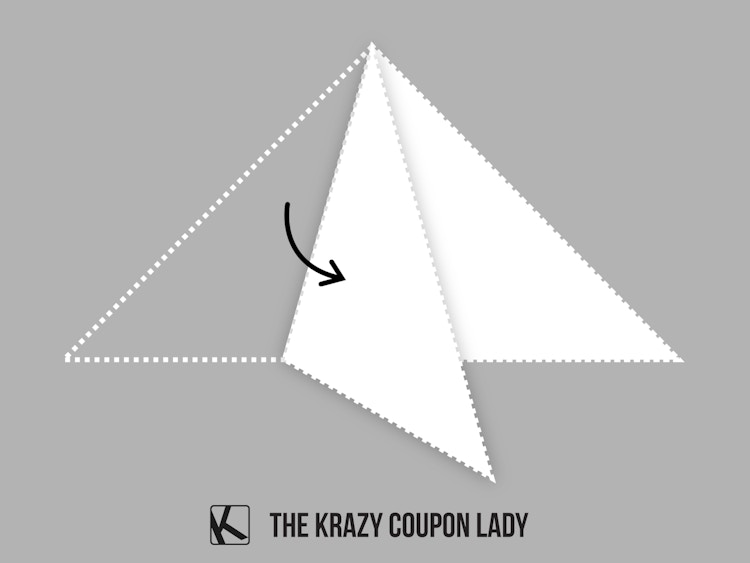 how to make a paper snowflake step 4 fold in