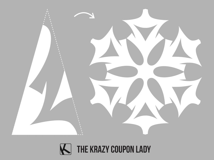 paper snowflake 4 pattern to finished