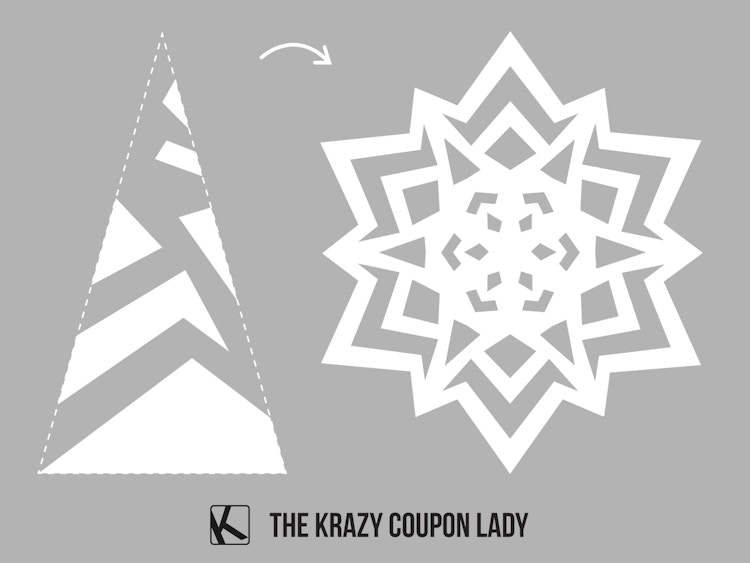 paper snowflake 3 pattern to finished