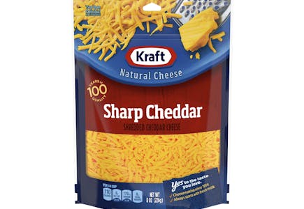 2 Bags of Kraft Shredded Cheese