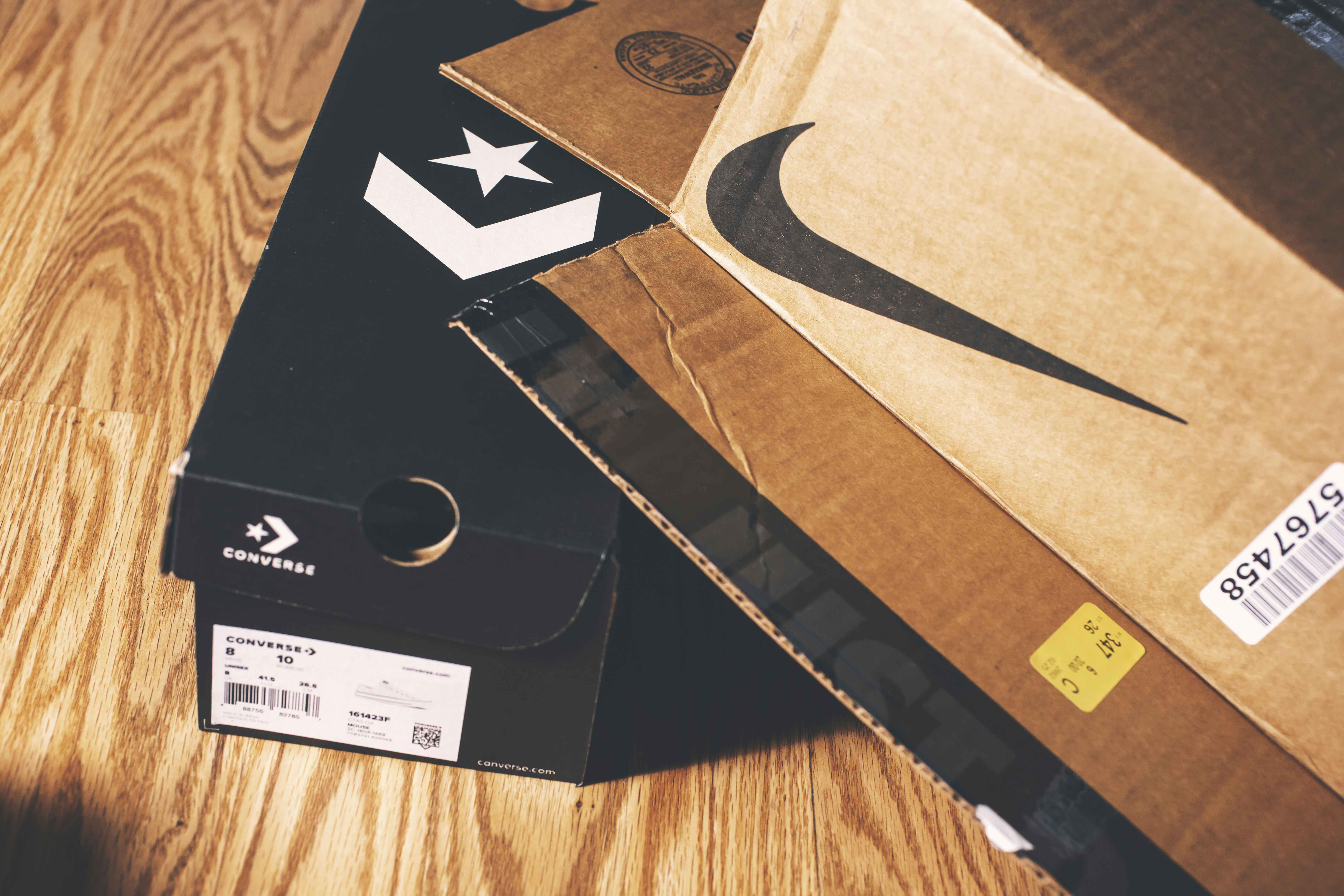 Nike and Converse box