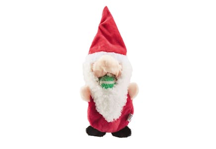 Santa Gnome Dog Toy