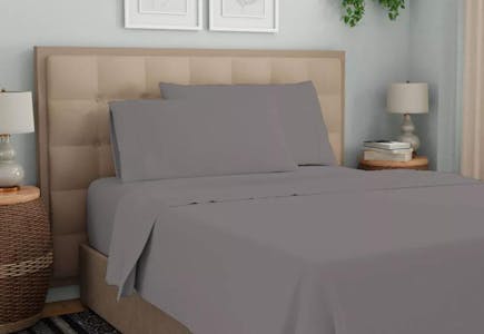 Light Grey or Ivory Queen-Size Sheet Set