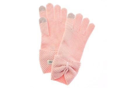 Ugg Pink Knit Gloves