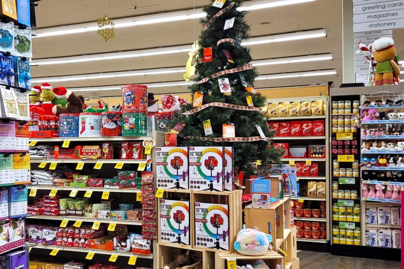 A Safeway store holiday display.