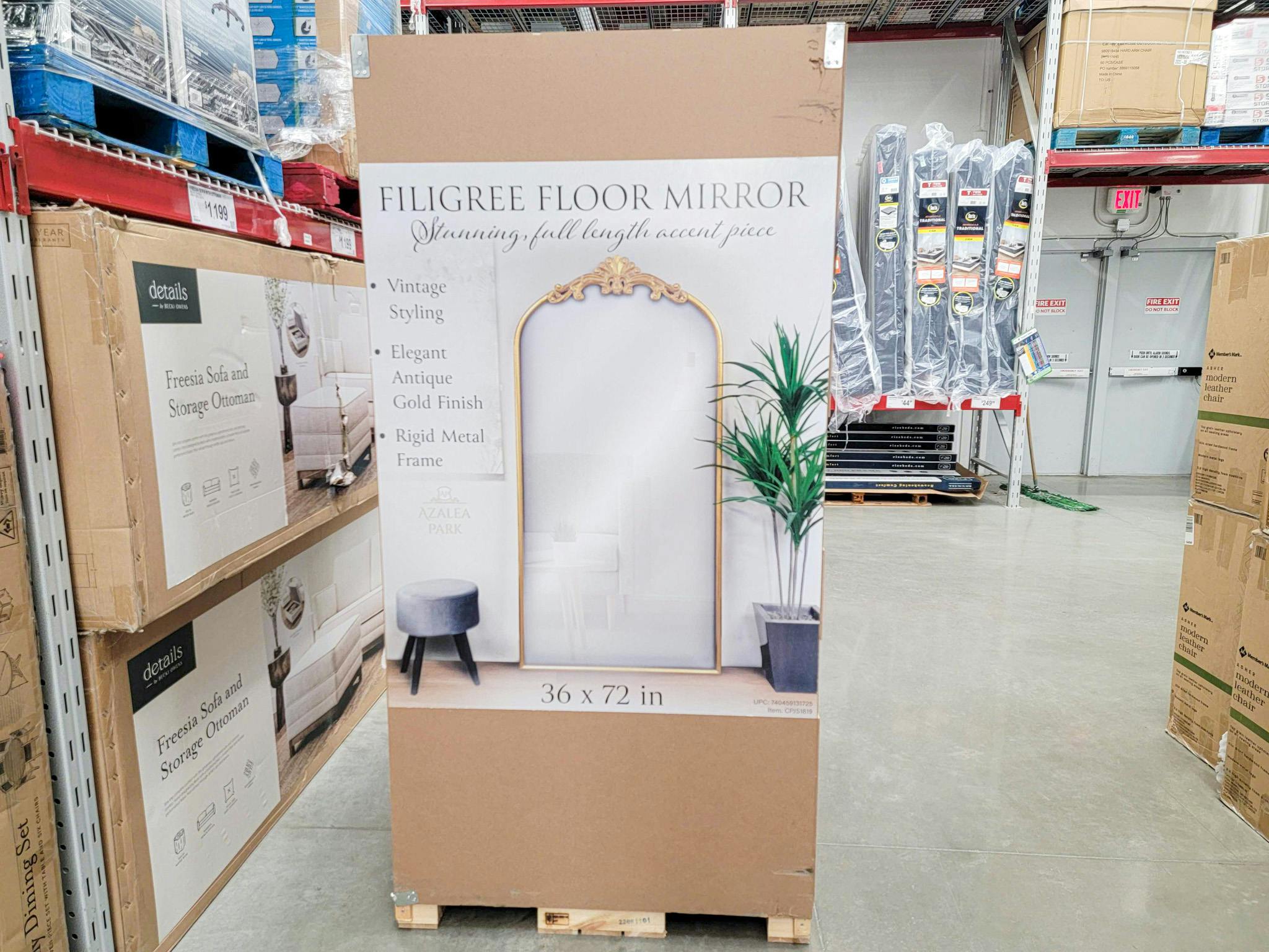 Anthropologie Floor Mirror Dupe, 149.98 at Sam's Club The Krazy Coupon Lady