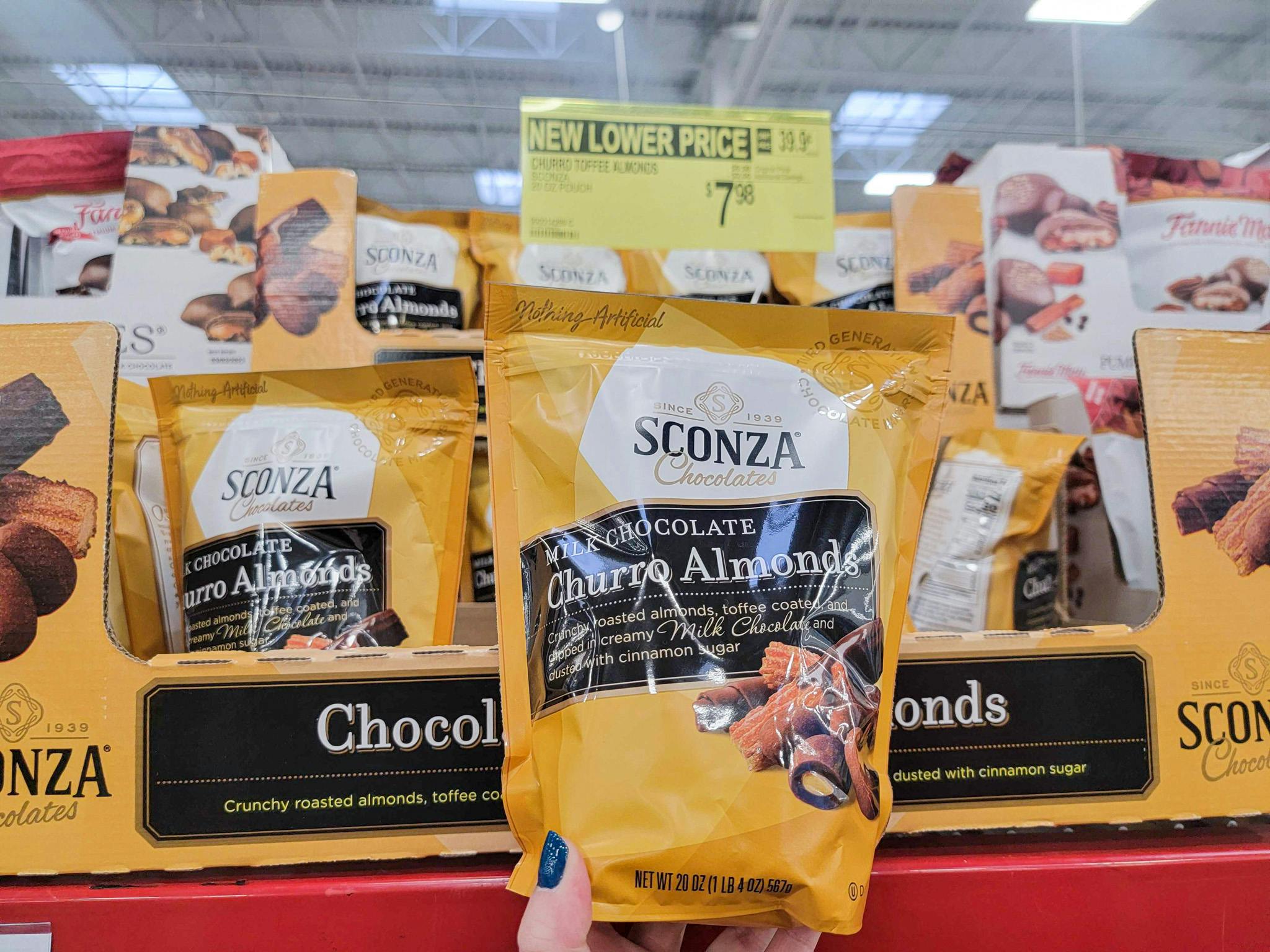 sconza milk chocolate churro almonds