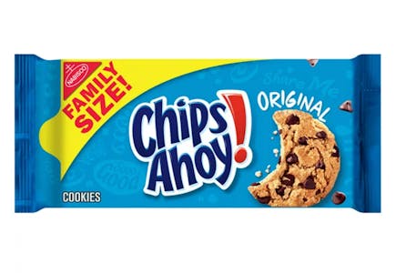 2 Chips Ahoy Family Size Cookies