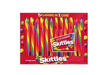 Skittles Candy Canes