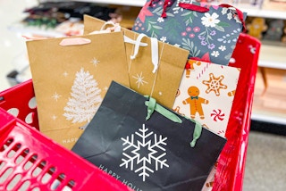 holiday gift bags at Target