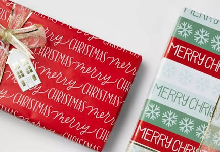 Merry Christmas Wrapping Paper, 100 sq ft 