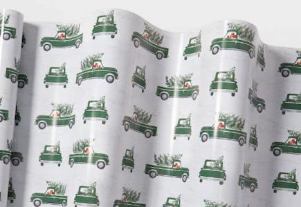 Green Truck Gift Wrap, 100 sq ft