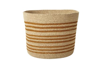 Small Soft Striped Basket