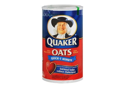 2 Canisters Quaker Oatmeal