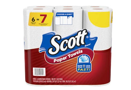 4 Scott Paper Towels