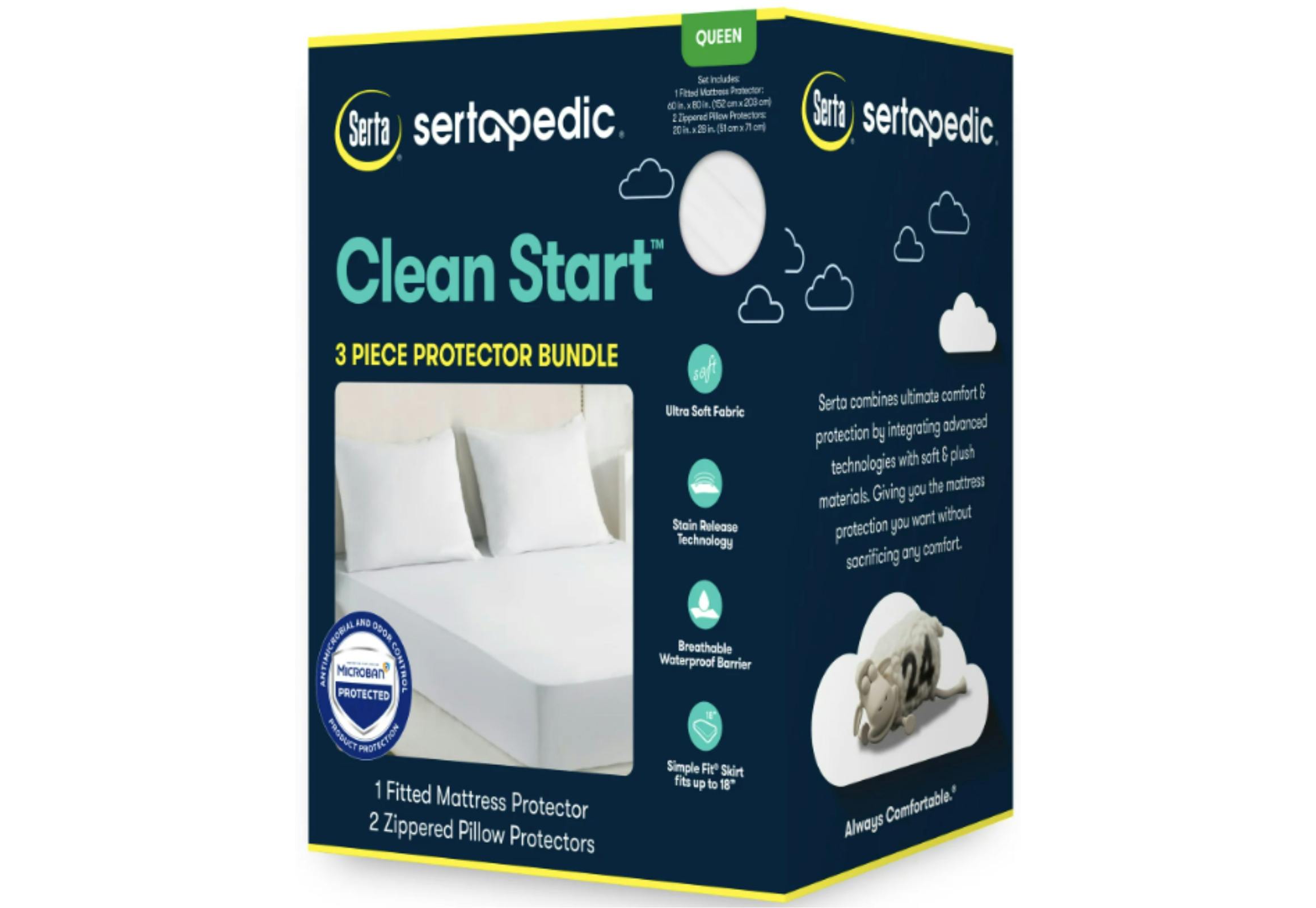 serta mattress protector walmart