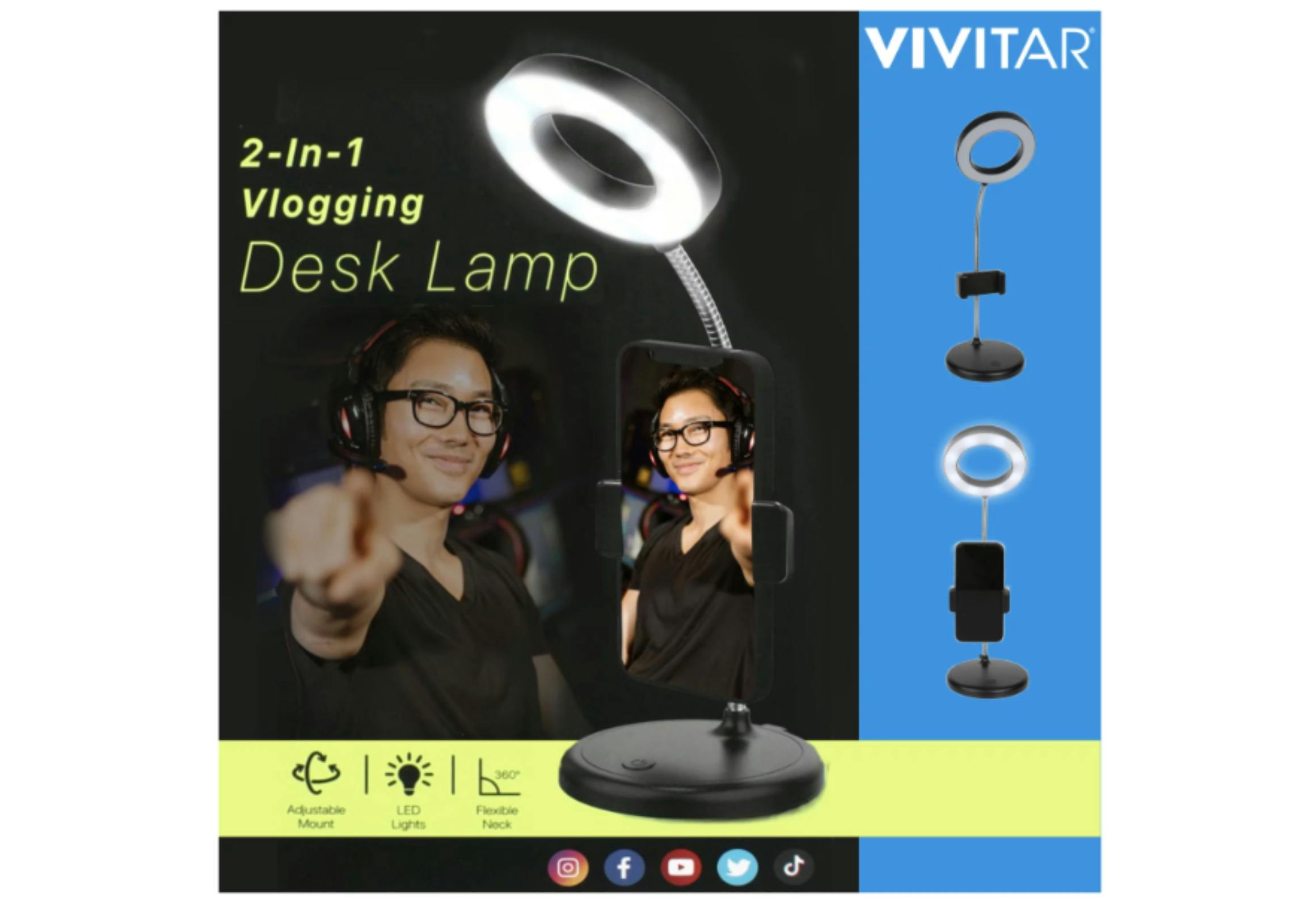 2 in 1 vlogging desk lamp target