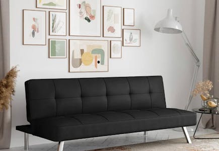 Black Upholstered Sleeper Sofa