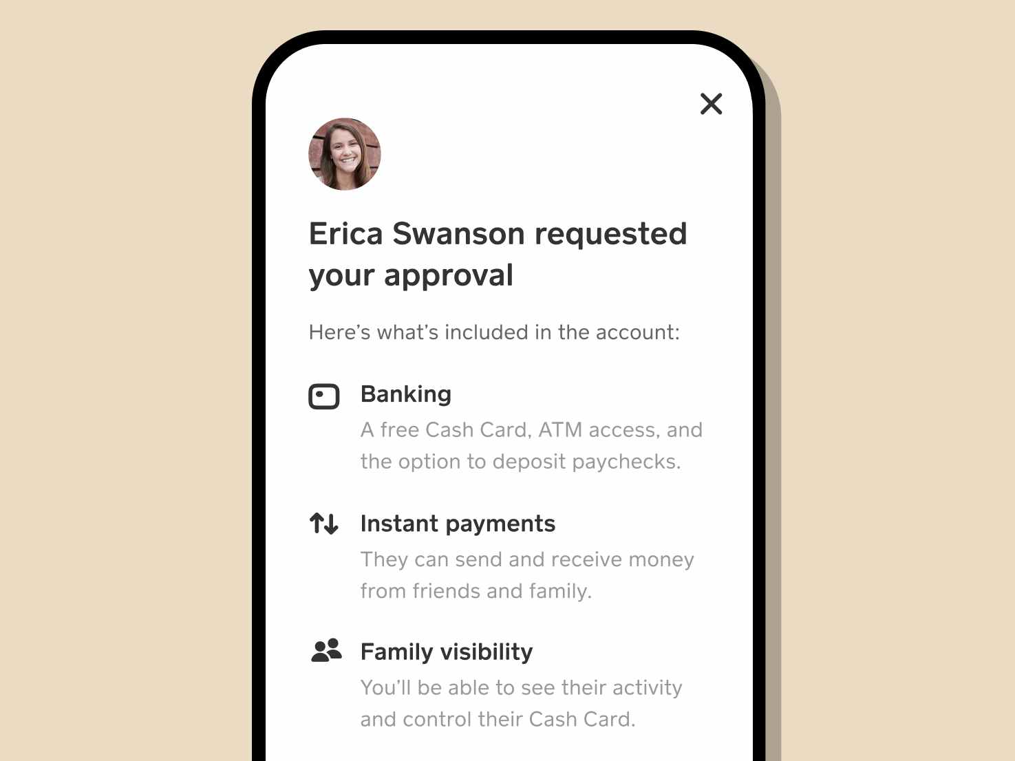 cash app approval request screenshot