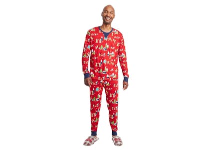 Men's Holiday Gnomes Pajama Set