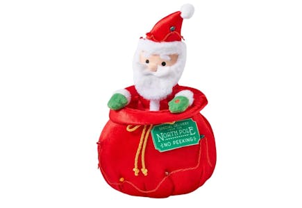 Santa in Bag Decorative Figurine 