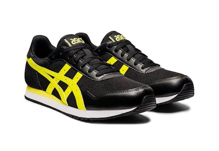 Asics Black & Yellow Running Shoe