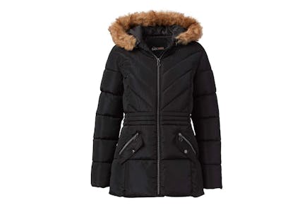 Big Chill Black Jacket with Fur Hood