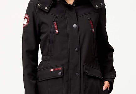 Black Hooded Anorak Jacket