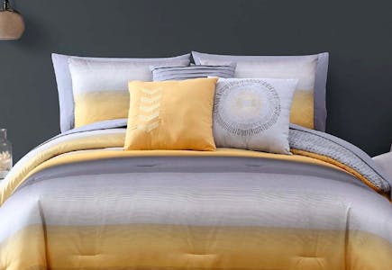 Gray & Yellow Comforter Set