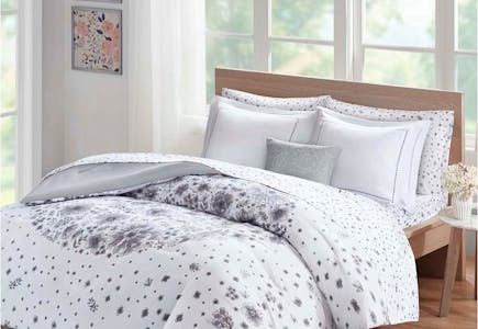 Gray & Purple Comforter Set