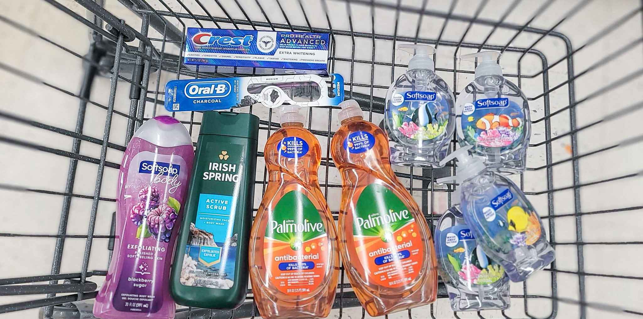 shopping haul roundup in walgreens cart