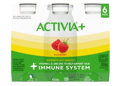 2 Activia+ Probiotic Yogurt Drinks 6-Pack