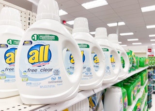 All laundry detergent on the shelf at Target