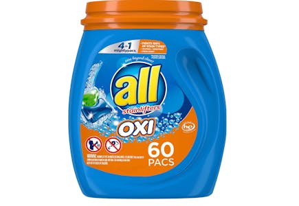 All Oxi Detergent Pacs 60-Count