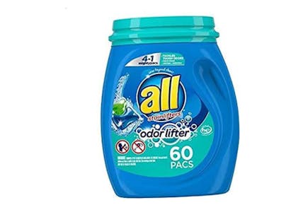 All Detergent Pacs 60-Count