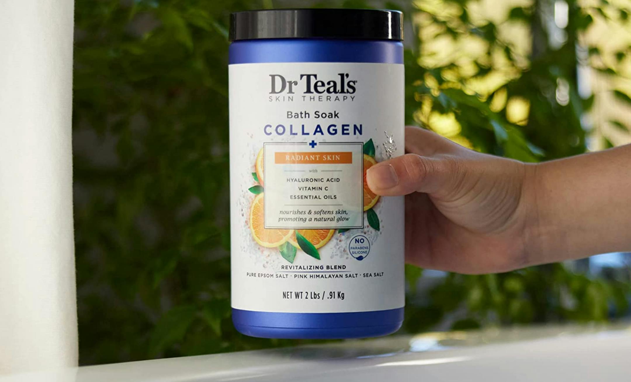 Dr. Teal's 2Pound Epsom Salt + Collagen Bath Soak, Only 8.99 on Amazon The Krazy Coupon Lady
