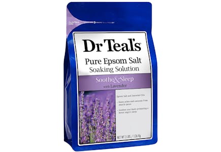 3 Dr Teal's Epsom Salt Soaking Solution