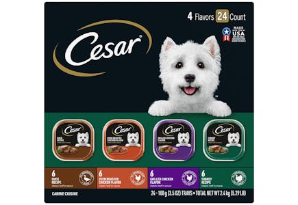 4 Cesar Wet Dog Food (96 Total)