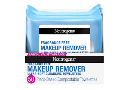 2 Neutrogena Makeup Wipes, 25 ct 2 pk 