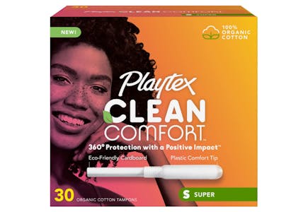 3 Playtex Organic Super Tampons