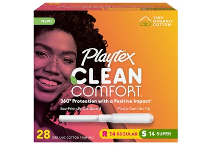 3 Playtex Organic Tampons