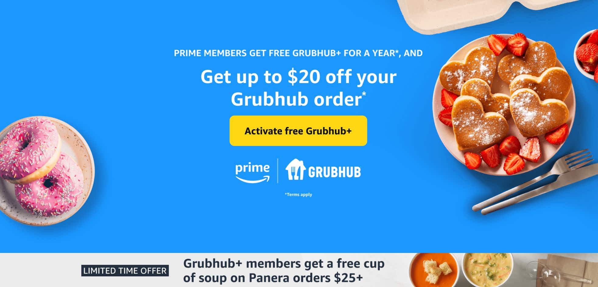 Amazon Grubhub+ offer