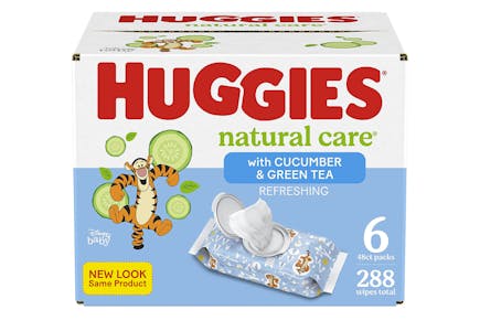 Huggies Natural Care Wipes 6-Pack
