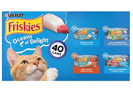 Purina Oceans of Delight Friskies Cat Food 40-Pack
