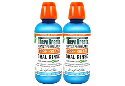 6 TheraBreath Oral Rinse Bottles